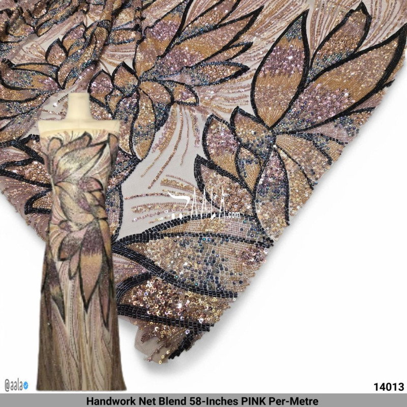 Handwork Net Blend 58-Inches PINK Per-Metre