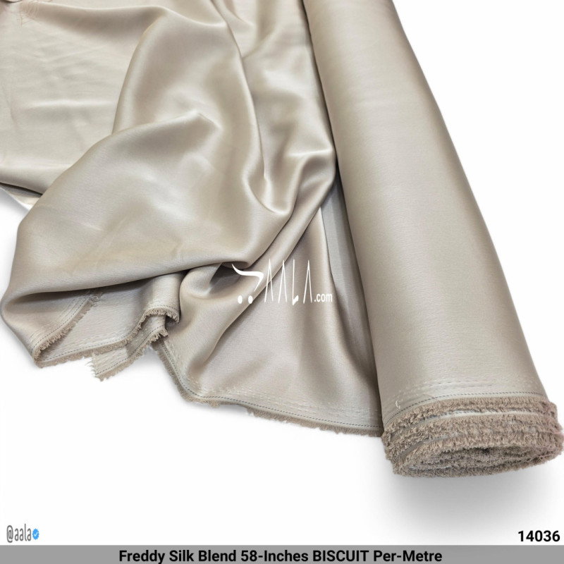 Freddy Silk Blend 58-Inches BISCUIT Per-Metre 