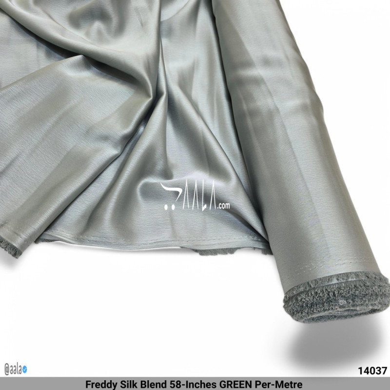 Freddy Silk Blend 58-Inches GREEN Per-Metre 