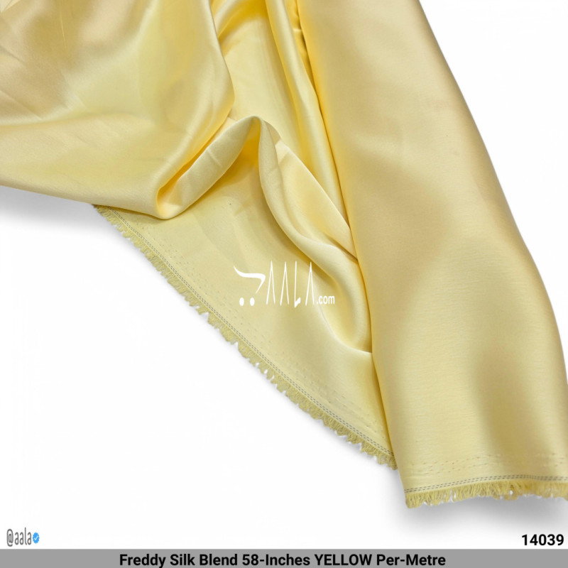 Freddy Silk Blend 58-Inches YELLOW Per-Metre