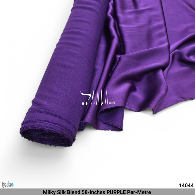 Milky Silk Blend 58-Inches PURPLE Per-Metre 