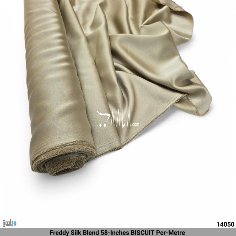 Freddy Silk Blend 58-Inches BISCUIT Per-Metre