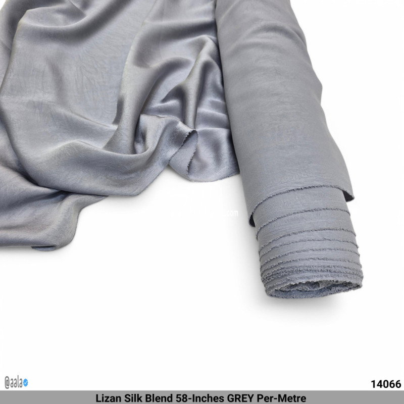 Lizan Silk Blend 58-Inches GREY Per-Metre 