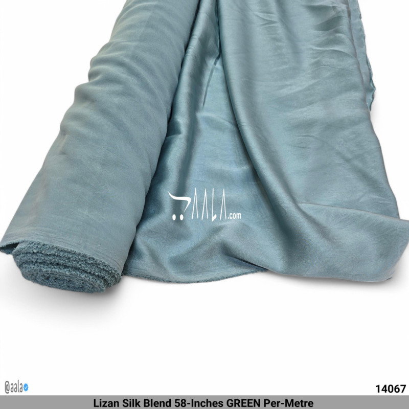 Lizan Silk Blend 58-Inches GREEN Per-Metre 