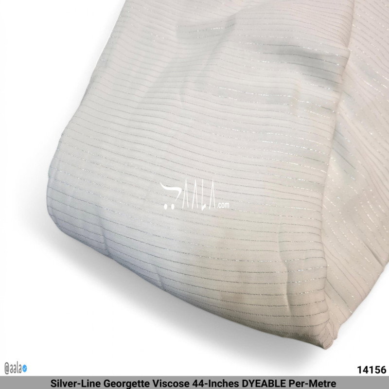 Silver-Line Georgette Viscose 44-Inches DYEABLE Per-Metre