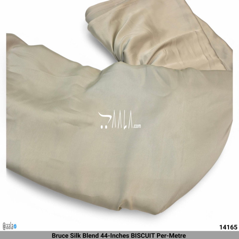 Bruce Silk Blend 44-Inches BISCUIT Per-Metre 