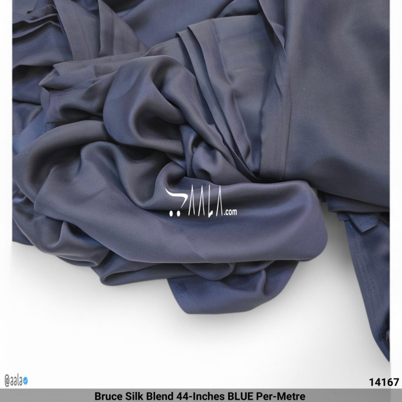 Bruce Silk Blend 44-Inches BLUE Per-Metre 