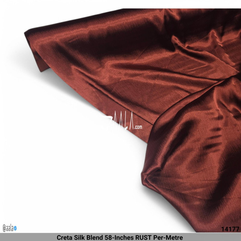 Creta Silk Blend 58-Inches RUST Per-Metre 
