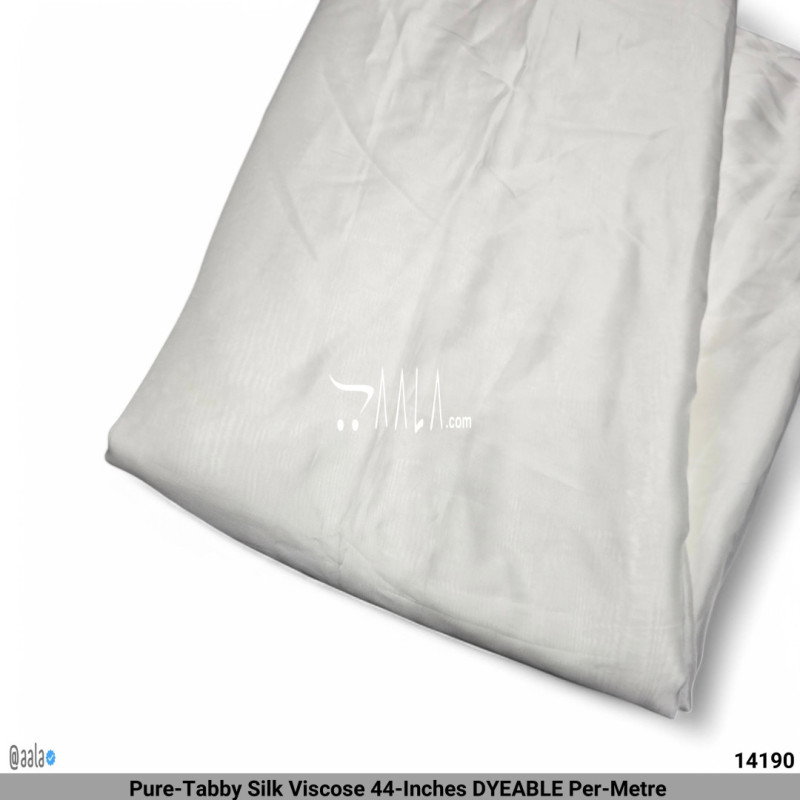 Pure-Tabby Silk Viscose 44-Inches DYEABLE Per-Metre