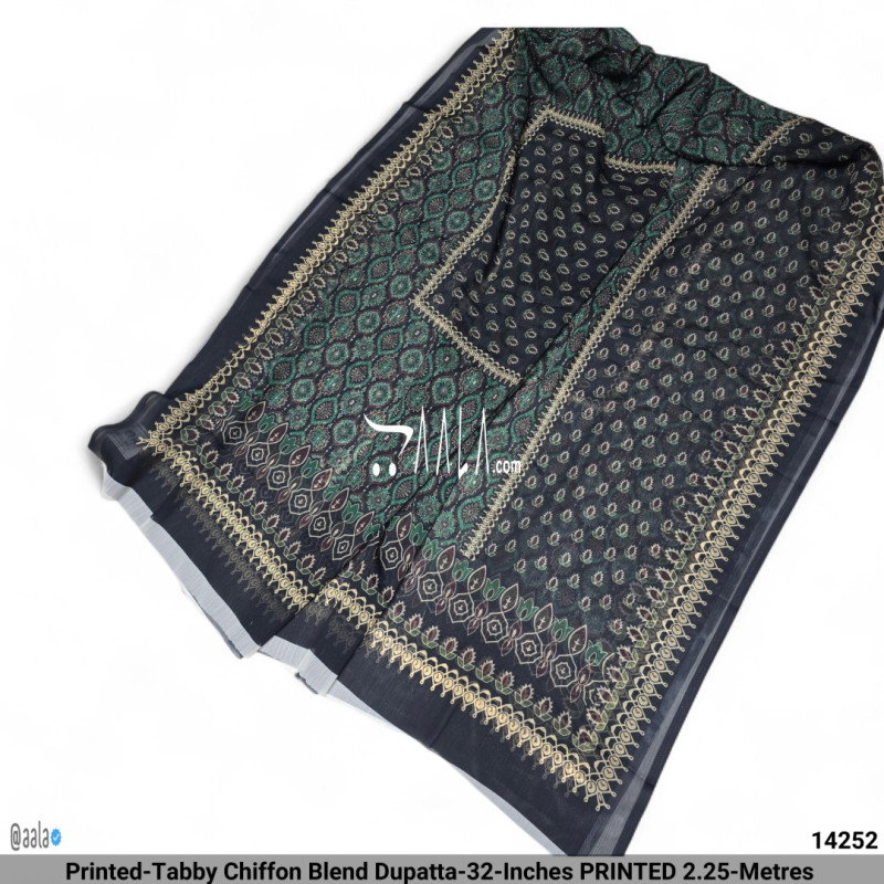 Printed-Tabby Chiffon Blend Dupatta-32-Inches PRINTED 2.25-Metres