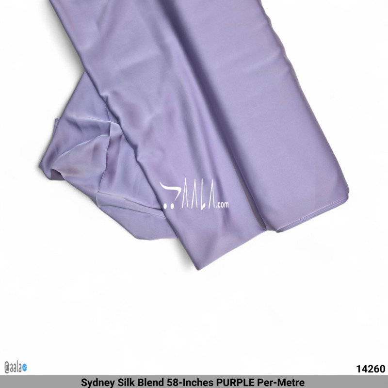 Sydney Silk Blend 58-Inches PURPLE Per-Metre 