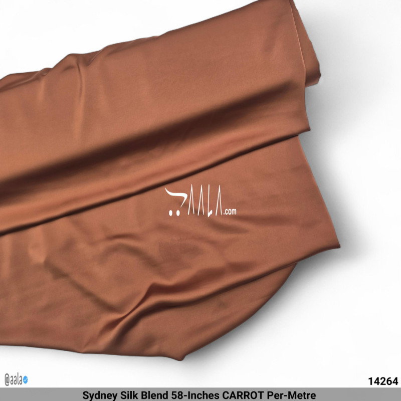 Sydney Silk Blend 58-Inches CARROT Per-Metre 