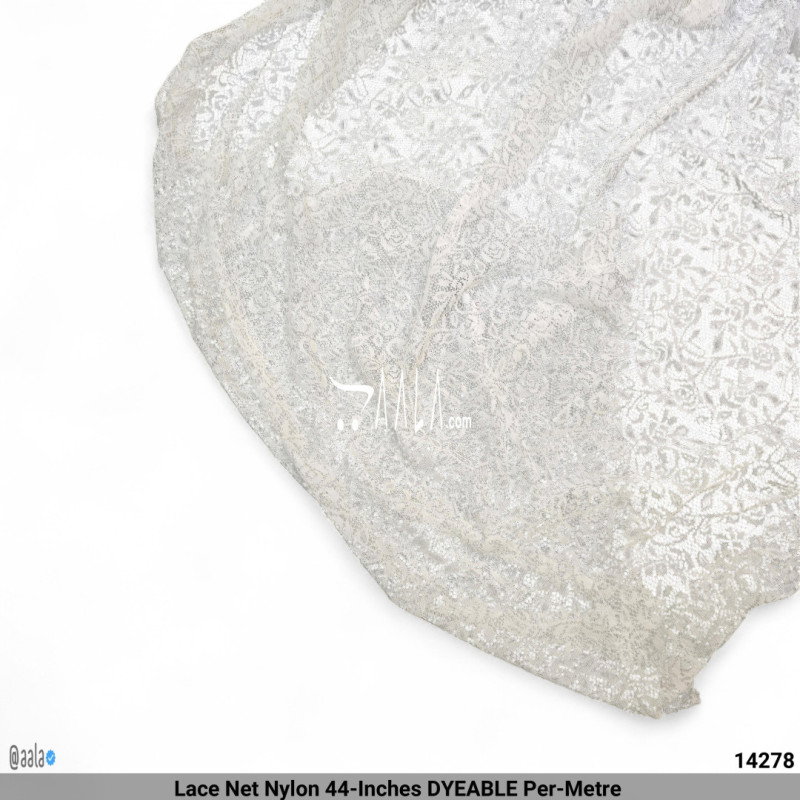 Lace Net Nylon 44-Inches DYEABLE Per-Metre