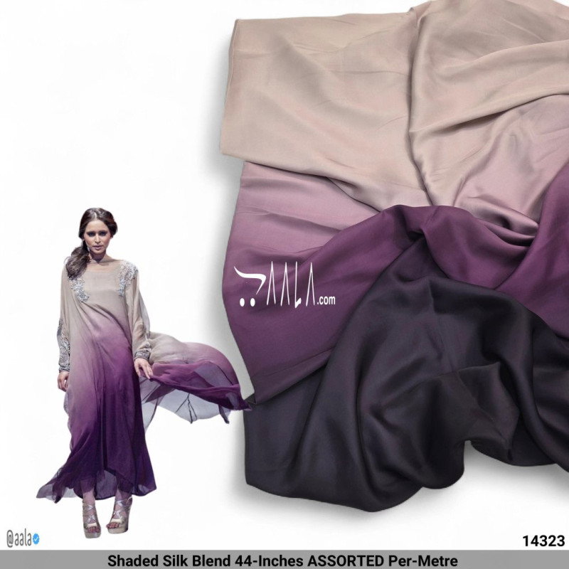 Shaded Silk Blend 44-Inches ASSORTED Per-Metre