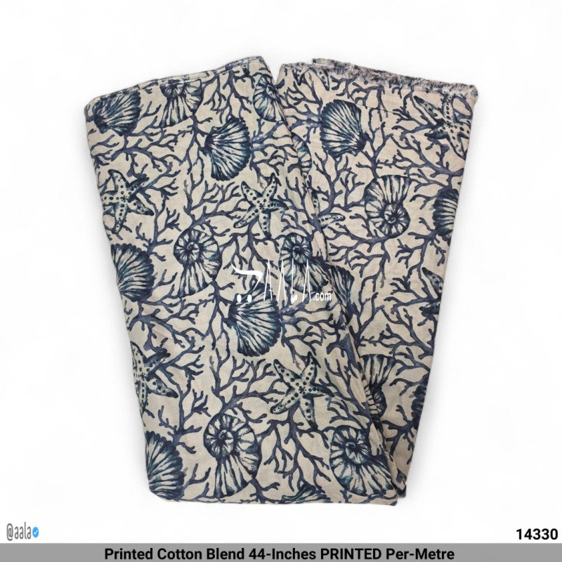 Printed Cotton Blend 44-Inches PRINTED Per-Metre