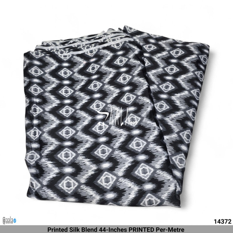 Printed Silk Blend 44-Inches PRINTED Per-Metre 