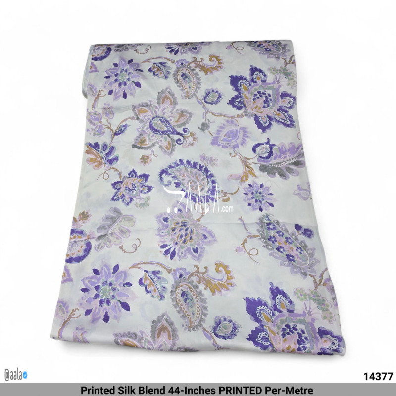Printed Silk Blend 44-Inches PRINTED Per-Metre