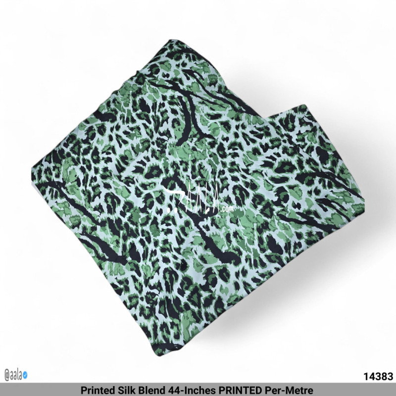 Printed Silk Blend 44-Inches PRINTED Per-Metre 