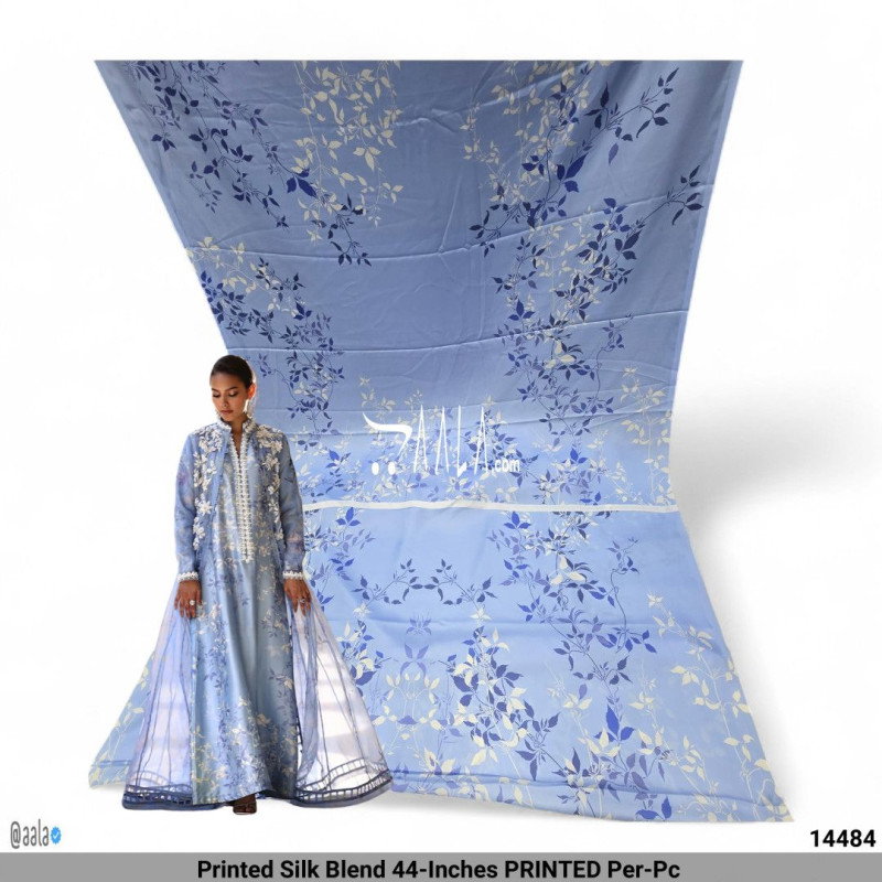 Printed Silk Blend 44-Inches PRINTED Per-Pc
