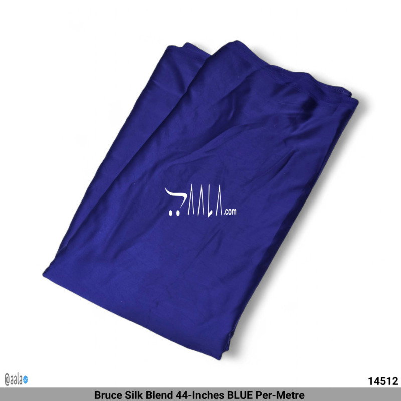 Bruce Silk Blend 44-Inches BLUE Per-Metre