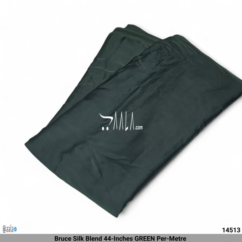 Bruce Silk Blend 44-Inches GREEN Per-Metre