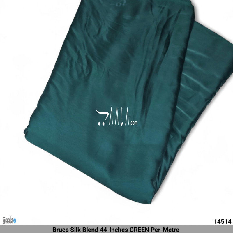 Bruce Silk Blend 44-Inches GREEN Per-Metre 