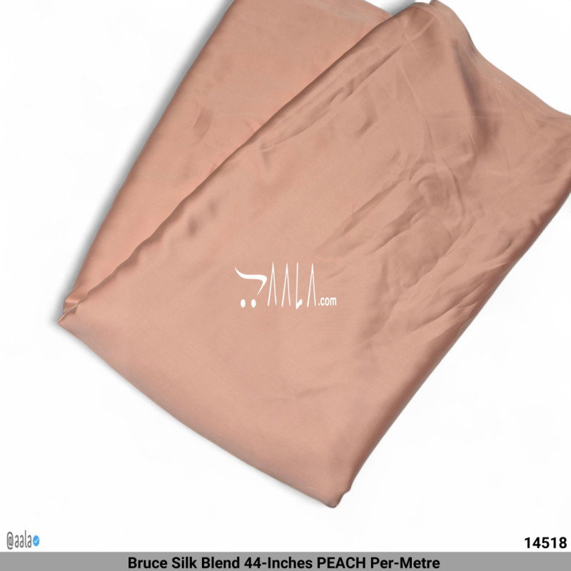 Bruce Silk Blend 44-Inches PEACH Per-Metre
