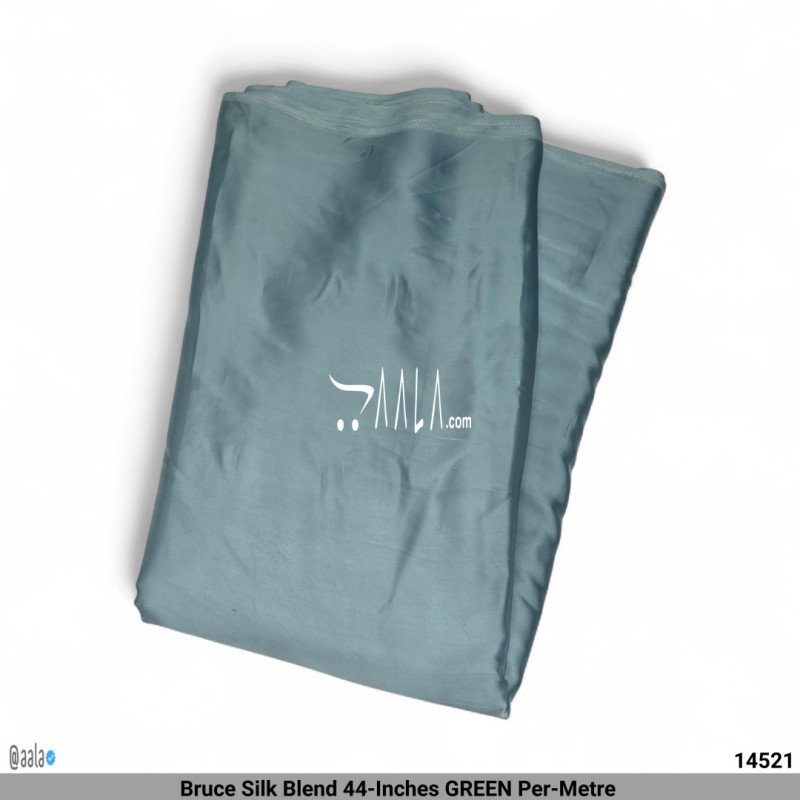 Bruce Silk Blend 44-Inches GREEN Per-Metre