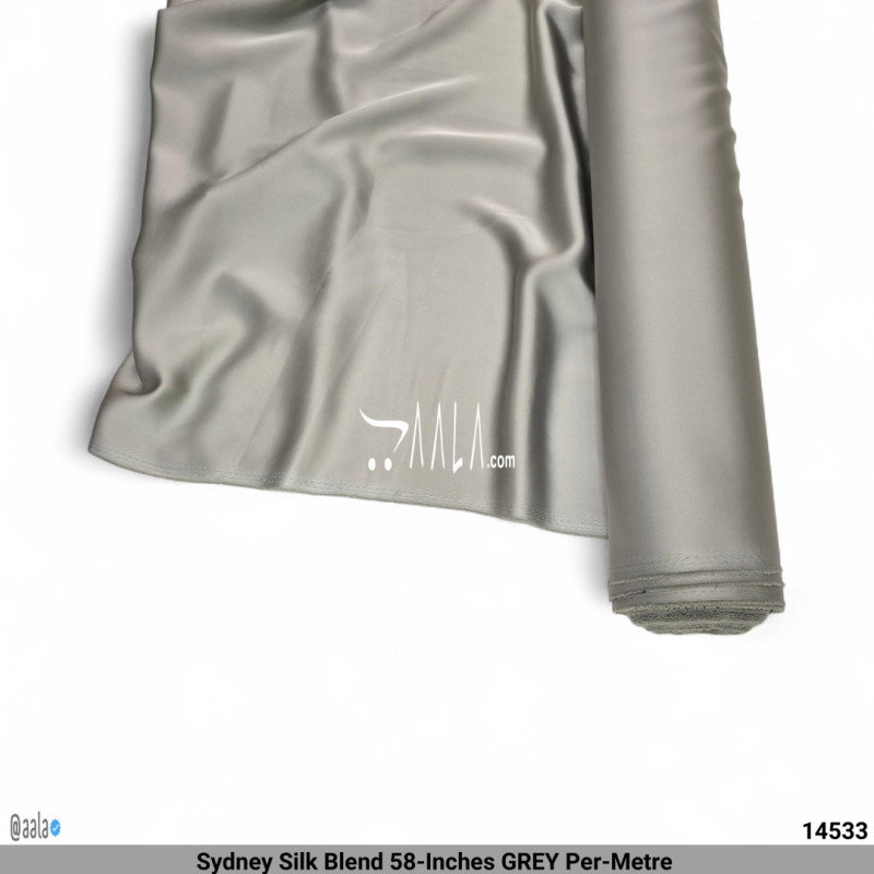 Sydney Silk Blend 58-Inches GREY Per-Metre 