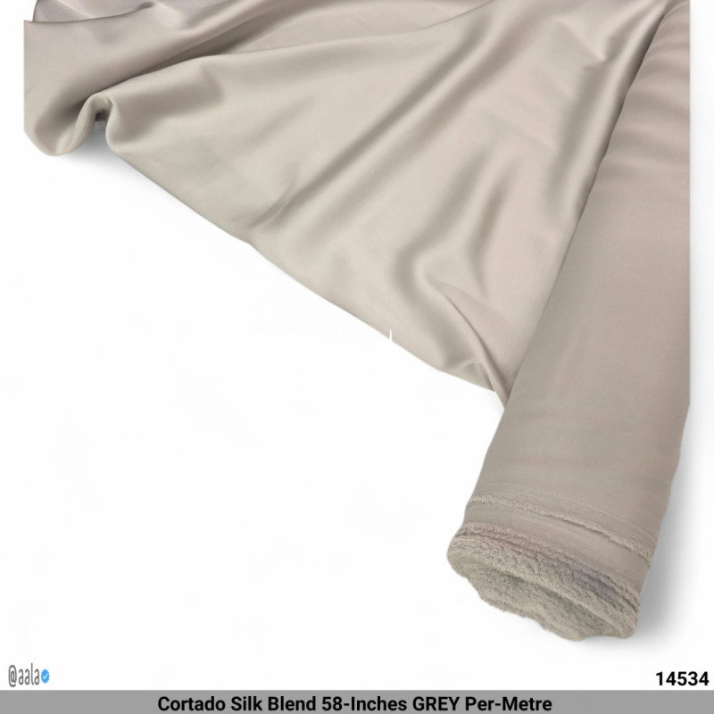 Cortado Silk Blend 58-Inches GREY Per-Metre