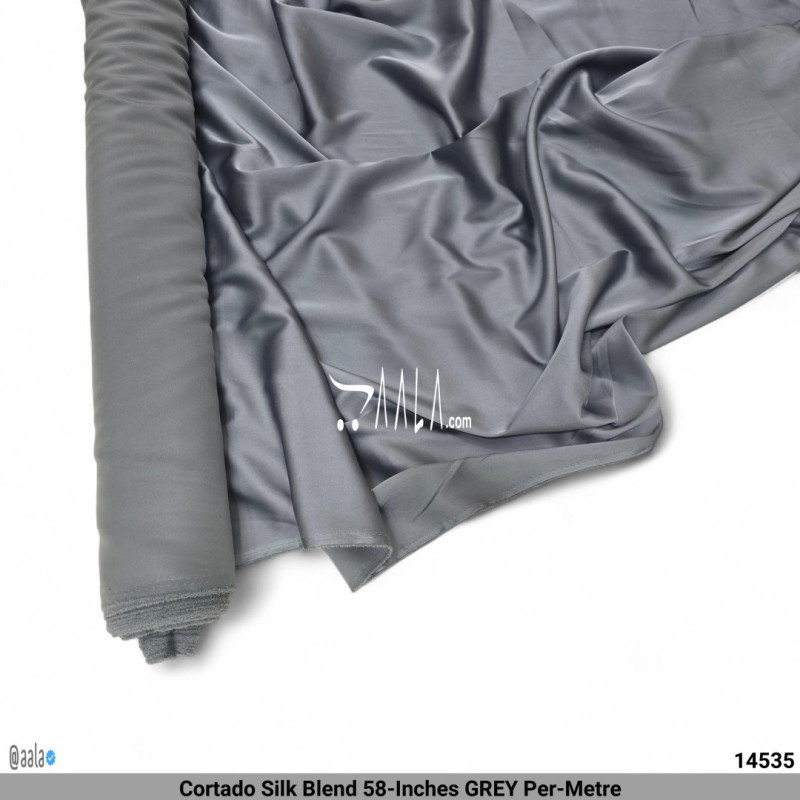 Cortado Silk Blend 58-Inches GREY Per-Metre