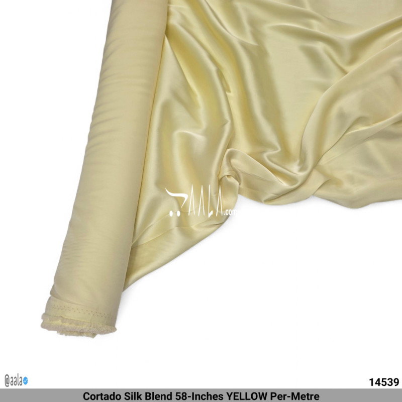 Cortado Silk Blend 58-Inches YELLOW Per-Metre