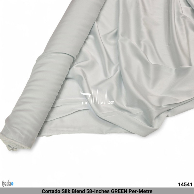 Cortado Silk Blend 58-Inches GREEN Per-Metre
