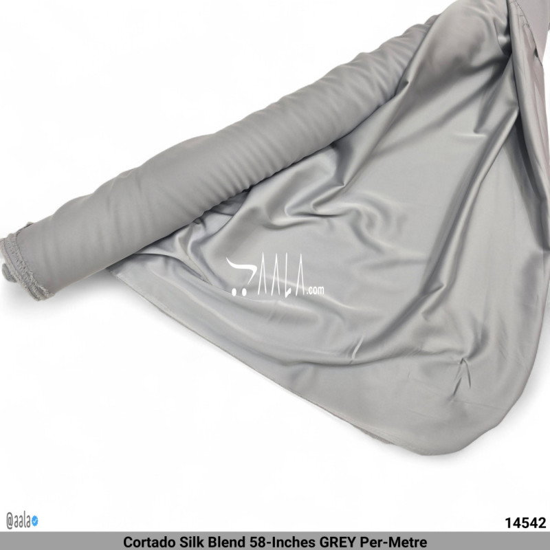 Cortado Silk Blend 58-Inches GREY Per-Metre