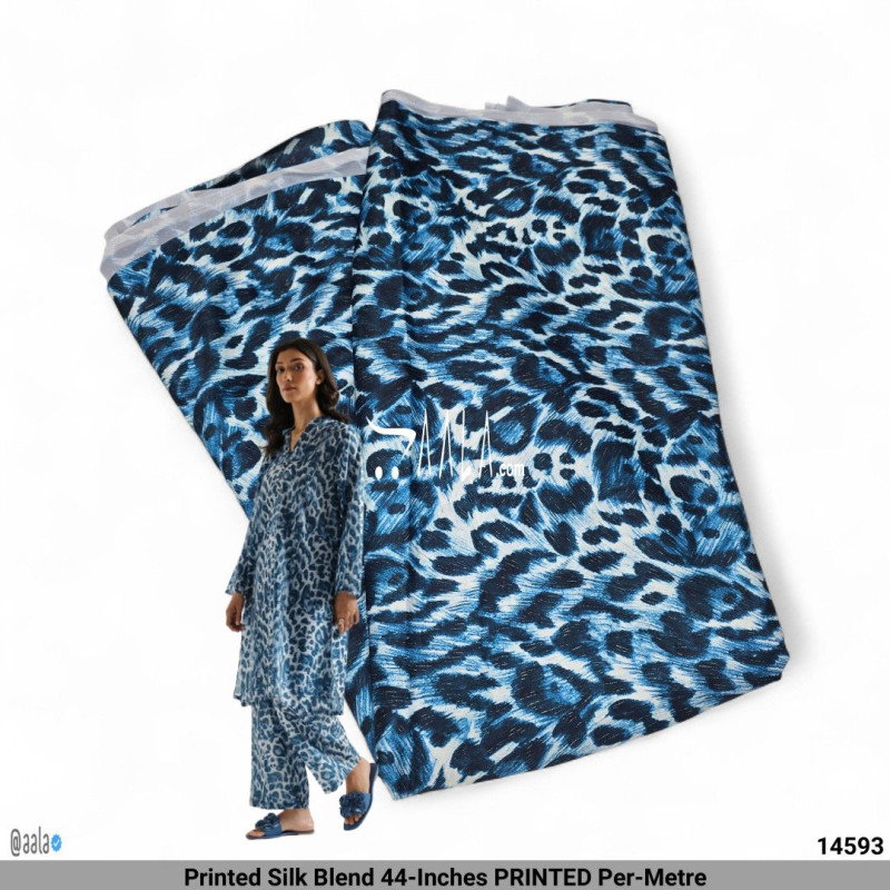 Printed Silk Blend 44-Inches PRINTED Per-Metre