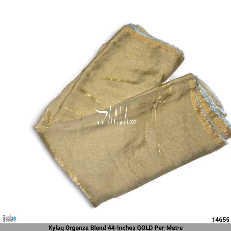 Kylaq Organza Blend 44-Inches GOLD Per-Metre