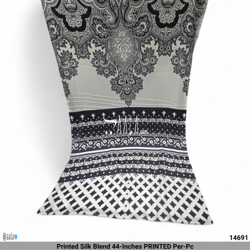 Printed Silk Blend 44-Inches PRINTED Per-Pc