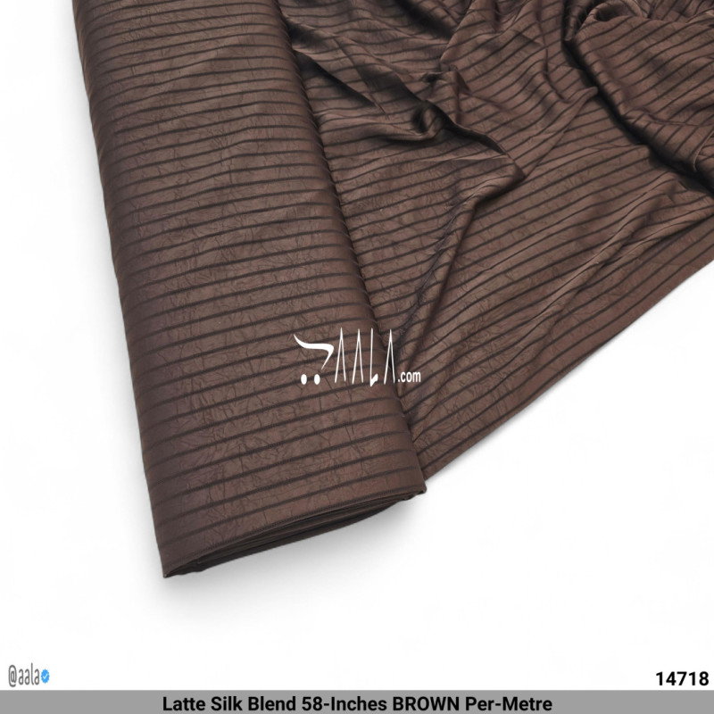 Latte Silk Blend 58-Inches BROWN Per-Metre