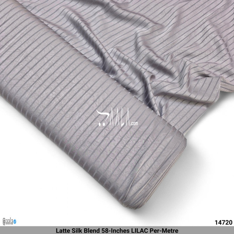 Latte Silk Blend 58-Inches LILAC Per-Metre