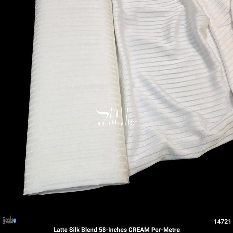 Latte Silk Blend 58-Inches CREAM Per-Metre