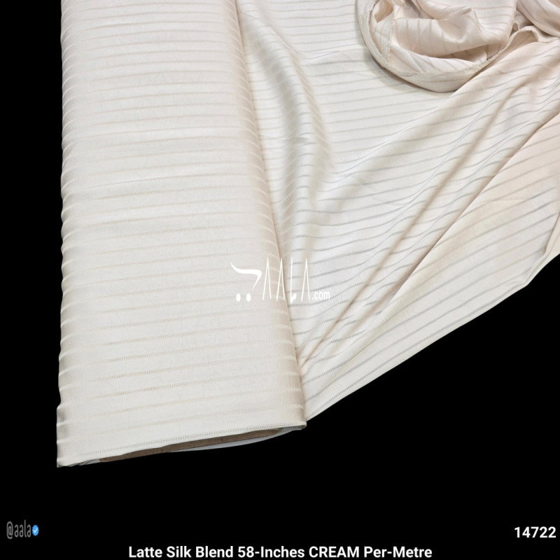 Latte Silk Blend 58-Inches CREAM Per-Metre