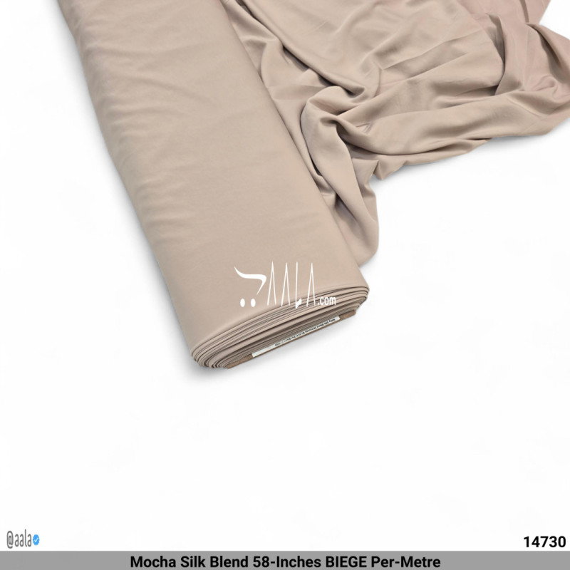 Mocha Silk Blend 58-Inches BIEGE Per-Metre