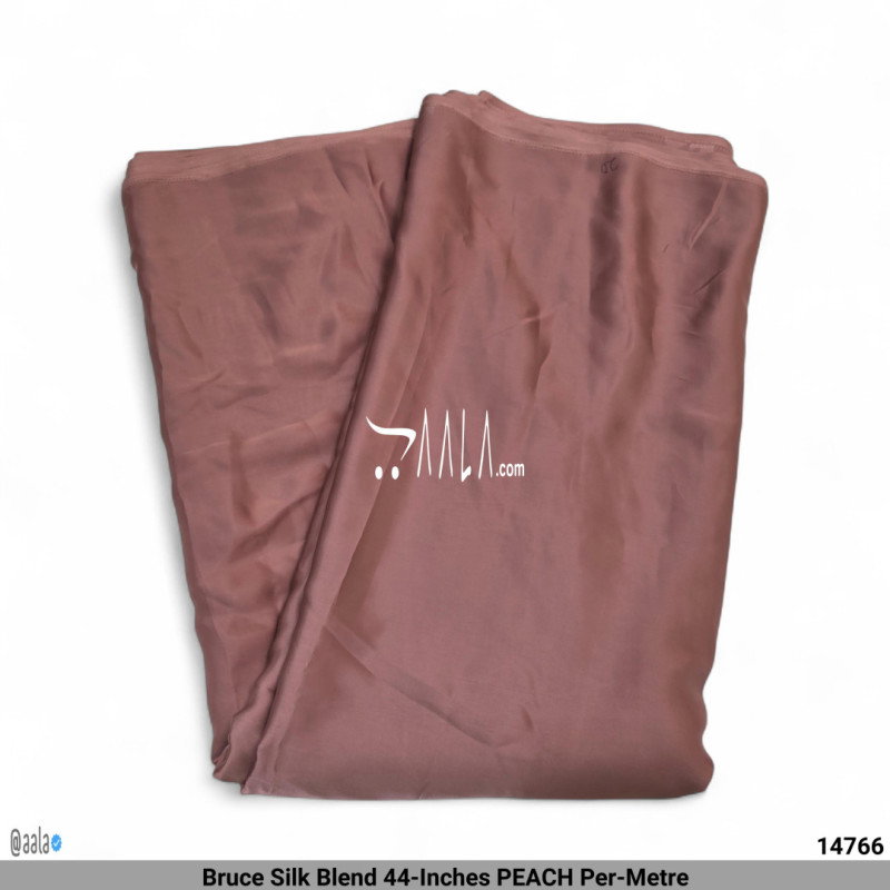 Bruce Silk Blend 44-Inches PEACH Per-Metre