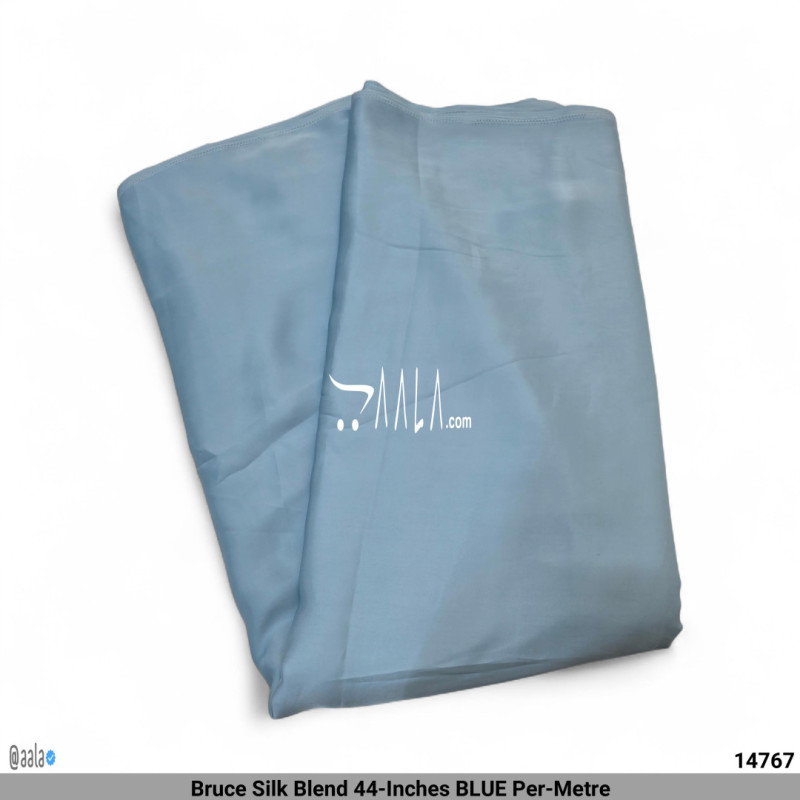 Bruce Silk Blend 44-Inches BLUE Per-Metre