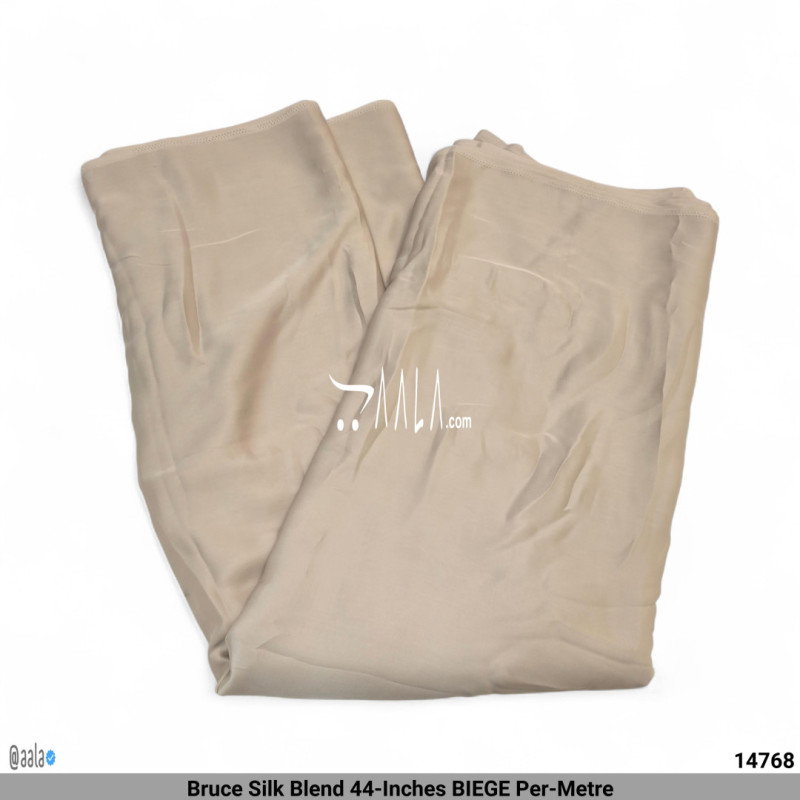 Bruce Silk Blend 44-Inches BIEGE Per-Metre