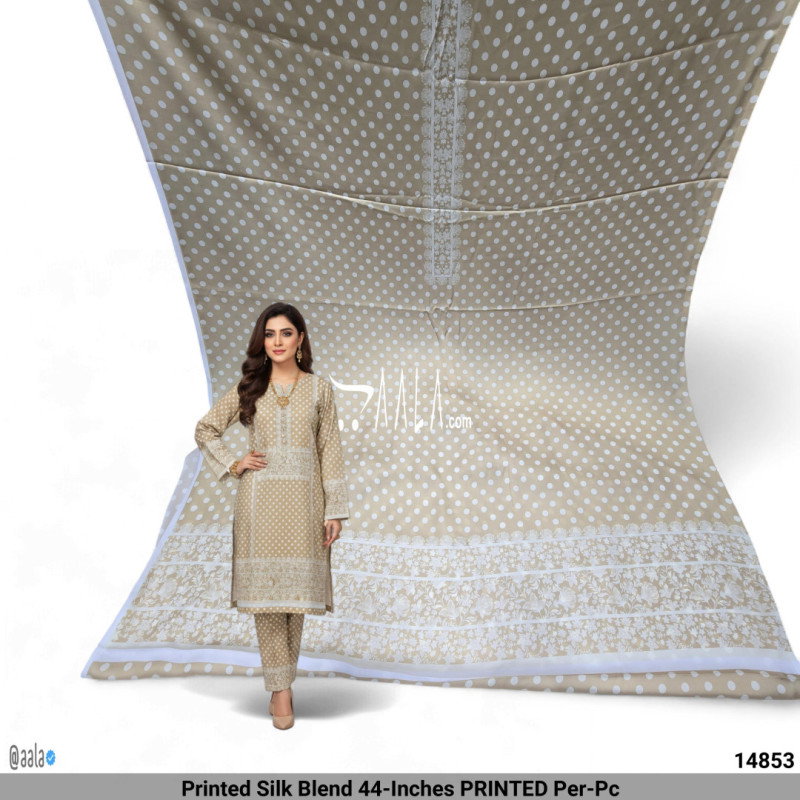 Printed Silk Blend 44-Inches PRINTED Per-Pc