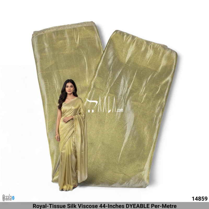 Royal-Tissue Silk Viscose 44-Inches DYEABLE Per-Metre