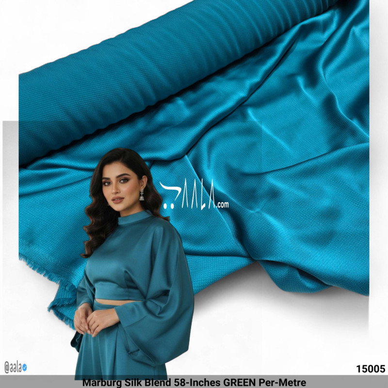 Marburg Silk Blend 58-Inches GREEN Per-Metre
