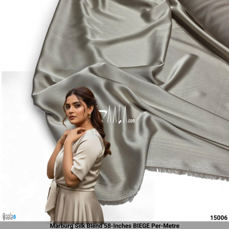 Marburg Silk Blend 58-Inches BIEGE Per-Metre
