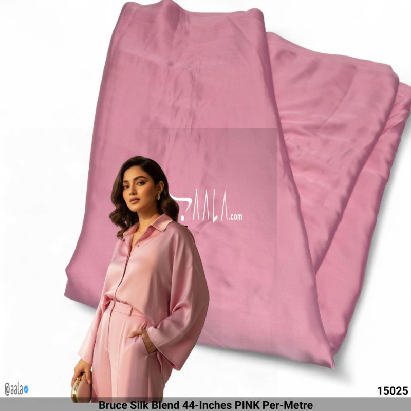 Bruce Silk Blend 44-Inches PINK Per-Metre